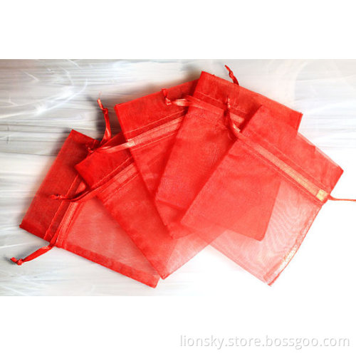 Silk Jewelry Pouch Organza Drawstring Bags
